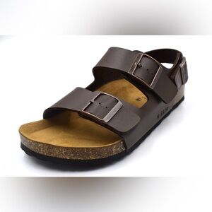 2270 Men Sandals Adjustable Strap Brown Summer Sandals